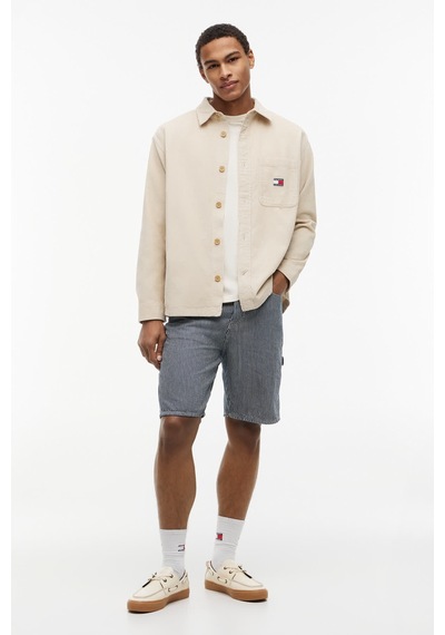 Tommy Hilfiger Tjm Brıck Cord Overshırt Ext Erkek Bej Gömlek - Dm0dm21698