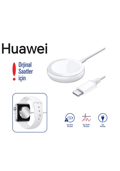 E-kervan Huawei Watch Serisi Manyetik Saat Şarjı Type-c Girişli Huawei Watch Saatler İçindir Wth-30