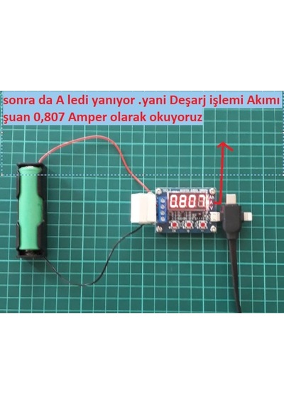 Zb2L3 18650 Lityum Pil Kapasite Ölçer Test Cihazı Deşarj