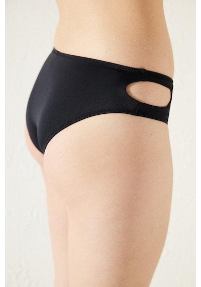 Penti Basic Kesik Detaylı Siyah Bikini Altı
