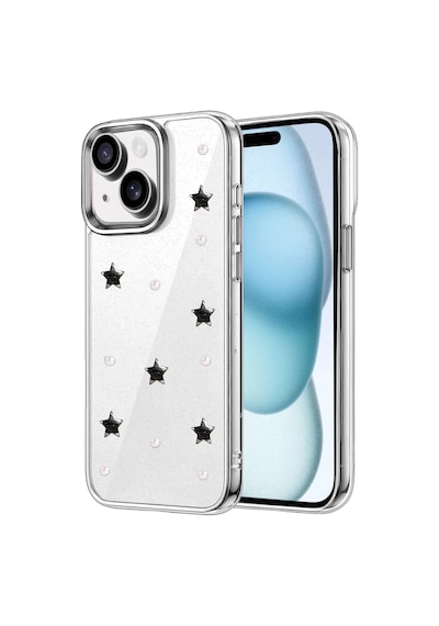 Newface Apple İphone 15 Fiyonk Desenli Kapak - Desen 7 Şeffaf