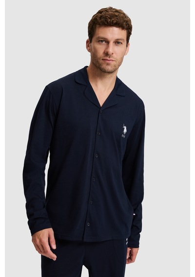 U.S. Polo Assn. Erkek Lacivert Pijama Takımı 50333265 Vr033