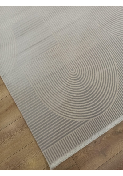Çam Halı Life Lf003g Krem Gri Salon Halısı Oturma Odası Halısı Gri 2