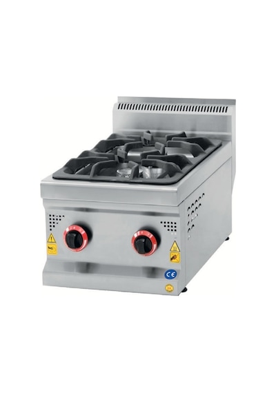 Karacasan Endüstriyel 900 Seri Set Üstü 40 Cm 2 Gözlü Lpg Tüplü Ocak