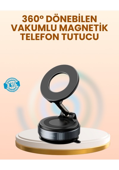Vakumlu Manyetik Araç Telefon Tutucu Güçlü Tutuş - Lisinya Çok Renkli