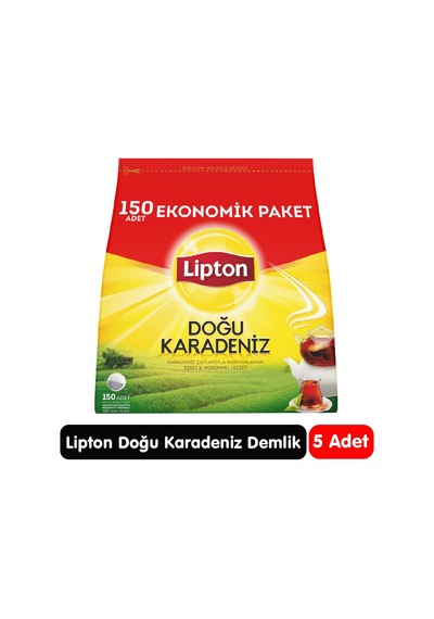 Lipton Doğu Karadeniz Demlik Poşet Çay 150 Adet 5 Paket