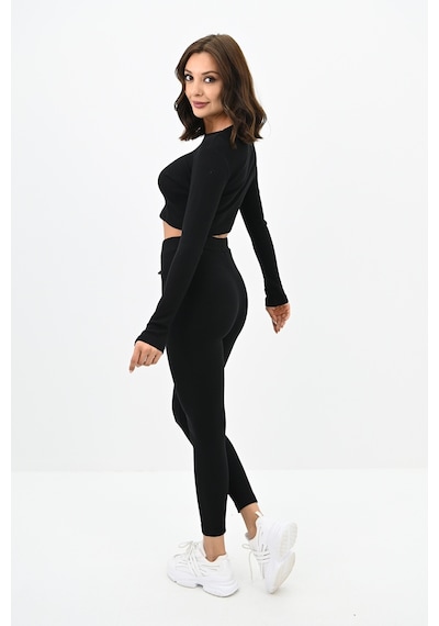 Koza Butik Kadın Kaşkorse Crop Tayt Takım 3727-23 001