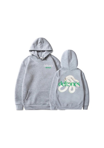 Startmore Gri Unisex Deftones Özel Müzik Kapüşonlular 2025 Albümü Grafik Baskı Sonbahar S Gri