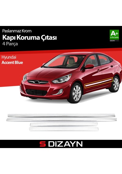 S-Dizayn Hyundai Accent Blue Kapı Koruma Çıtası Krom 2011-2017 N11.249