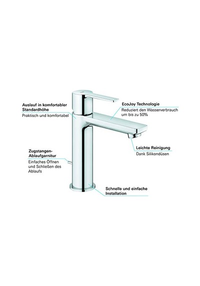 Tek Kumandalı Lavabo Bataryası S-boyut 33163003 Genel