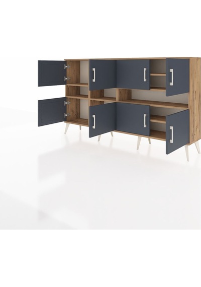 Arges Konsol 8 Raflı 8 Kapaklı 176x30x99 Çam-antrasit/çam Antrasıt/atlas Çam - Atlas Çam Arges Konsol 8 Raflı 8 Kapaklı 176x30x99 Çam-antrasit/çam Antrasıt/atlas Çam - Atlas Çam
