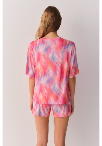 Suwen Pink Shadows T-shirt Sh26902607c690 Batik