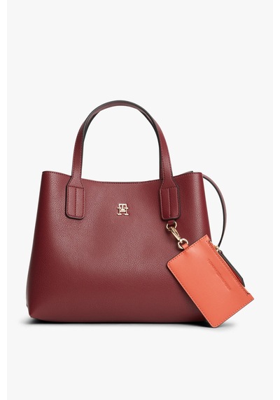 Tommy Hilfiger Th Icon Mını Satchel Kadın Kahverengi Çanta - Aw0aw18722