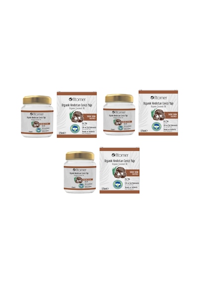 Fitomer Organik Hindistan Cevizi Yağı Seti 3 x 175 ML