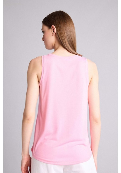 Defacto Relax Fıt Baskılı Bisiklet Yaka Bluz H9289ax26smpn253 Pembe-pn253