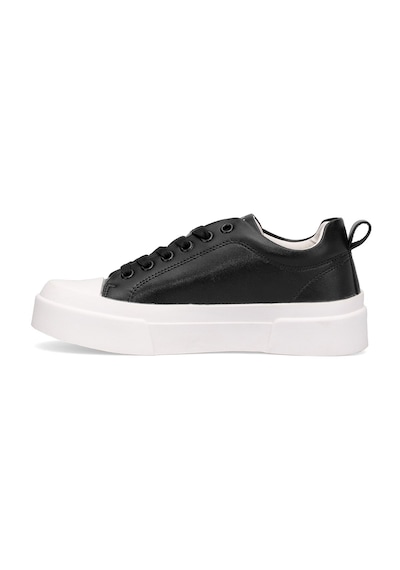 Lufian 121230038 Mia Kadın Hakiki Deri Klasik Sneaker Siyah Siyah