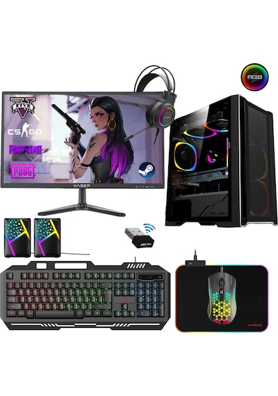 Xaser XSR357 i7-4770 16 GB 512 GB SSD 4 GB GT730 21.5" Dos Bilgisayar Oyun Bilgisayarı