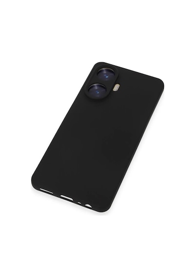Realme C55 Uyumlu Kılıf Nano İçi Kadife Silikon - Siyah