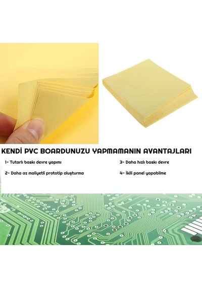 A4 Boyut Pcb Prototip Baskı Devre Isı Transfer Kağıdı - 10 Adet
