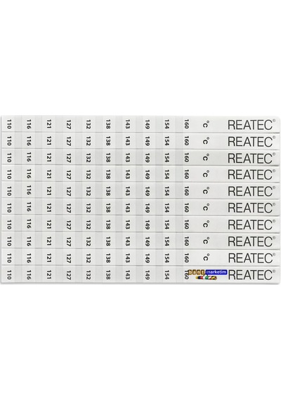 Reatec Sıcaklık Ölçüm Etiketi Isı Ölçer Ölçüm Aralığı 110 C - 160 C 10adet