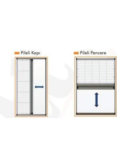 Pileli Sineklik Kapı Ve Pencere Farklı Renk