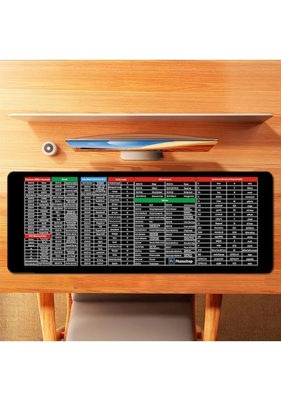 Büyük Boy 90x40 Xxl Düz Siyah Mouse Pad Kauçuk Kaymaz Alt Taban Yumuşak Kumaş Oyuncu Mousepad Bilgisayar Ve Dizüstü Notebook Uyumlu Pc Kısayollar