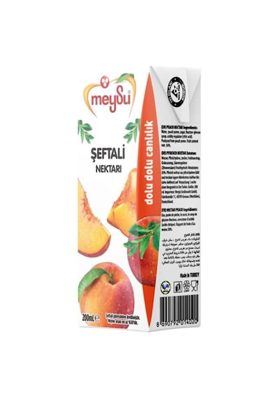 Meysu Şeftali Nektarı 200 Ml X 24 Adet