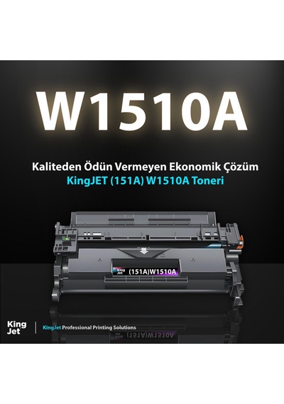 Kingjet Hp Uyumlu 151a W1510a Standart Kapasiteli Çipli Uyumlu Toner Laserjet Pro 4003dw