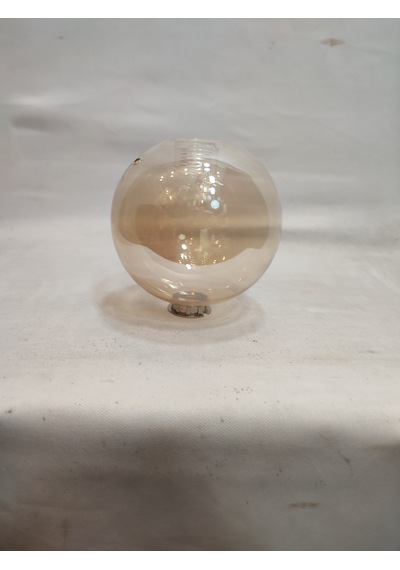 G.9 Ampule Göre,glob Avize Camı.bal Renkte Çapı:10.00 Cm Küre.kendinden Dişli