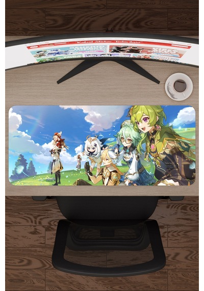 Sucrose Genshin Impact Anime Oyuncu V5 - 70x30 Xl Gaming Mouse Pad Fare Altlığı