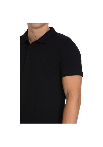 Hatemoğlu Siyah Regular Fit 100% Pamuk Polo Yaka Tişört