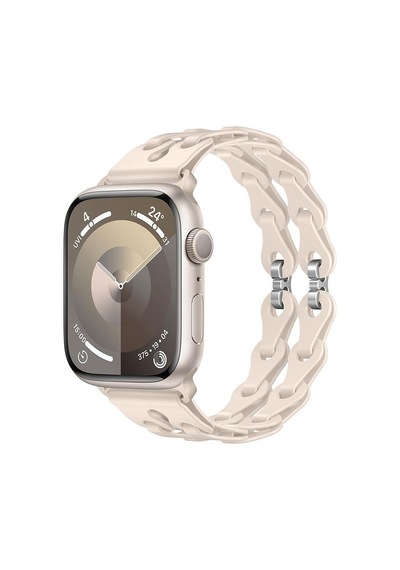 Apple Uyumlu  Watch  10 42mm - 38/40/41mm Kordon Silikon Örgü Ayarlanabilir 2/3/4/5/6/se/7/8/9