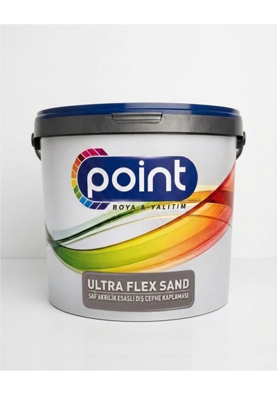Ultra-flex Sand - Saf Akrilik Esaslı Dış Cephe Kaplaması Bw000 Beyaz, 7 Litre