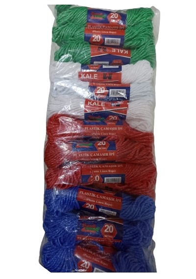 Kale Plastik Çamaşır İpi 20 Metre 24 Adet 1463671