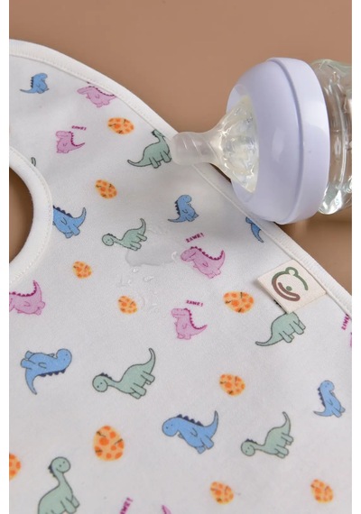 E&f Store Erkek Bebek 3'lü Sıvı Geçirmez Mama Önlüğü Seti - Model 3 Çok Renkli