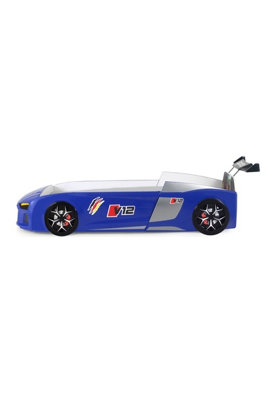 Mavi Arabalı Yatak V12 Audi Işıklı Full Plastik Mavi Arabalı Yatak V12 Audi Işıklı Full Plastik
