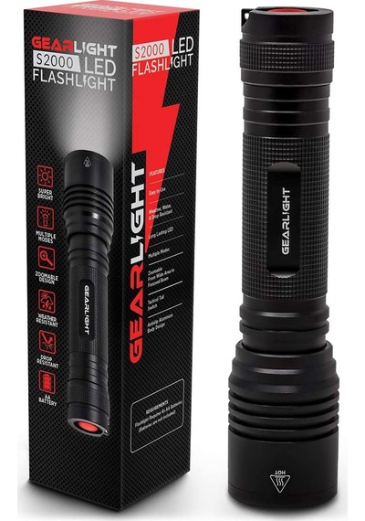 Gearlight S2000 Yüksek Güçlü Led Taktik El Feneri Siyah