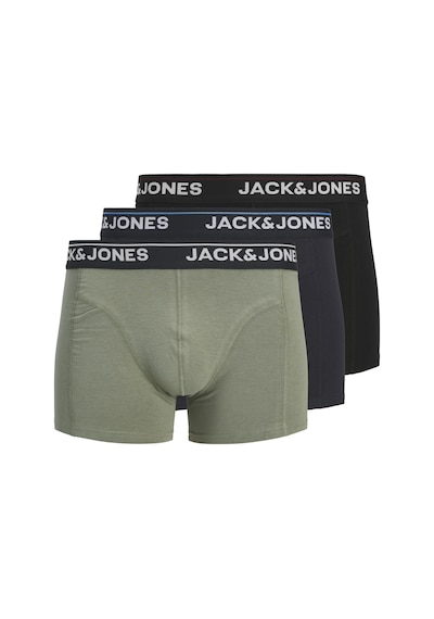 Jack & Jones Erkek 3'lü Boxer Paketi - Timothy - 12291495 Dark Navy