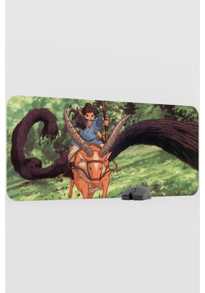 Mononoke Hime Anime V4 - 90x40 Xxl Gaming Kauçuk Kaymaz Taban Mouse Pad Fare Altlığı