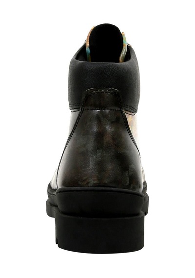 Kadın Vegan Deri Siyah Bot - Dynamic Spirit Tasarım Multicolor