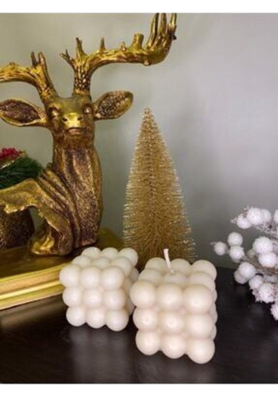 Bernami Mum Pinterest 2'li Bubble Dekoratif Mum Diğer