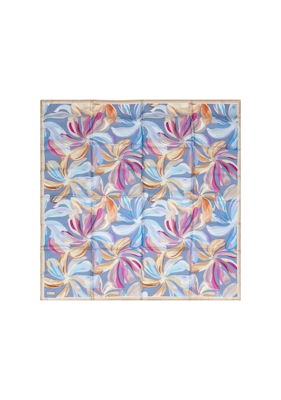 Belli İpek Eşarp - 4107-37 Mavi Twill