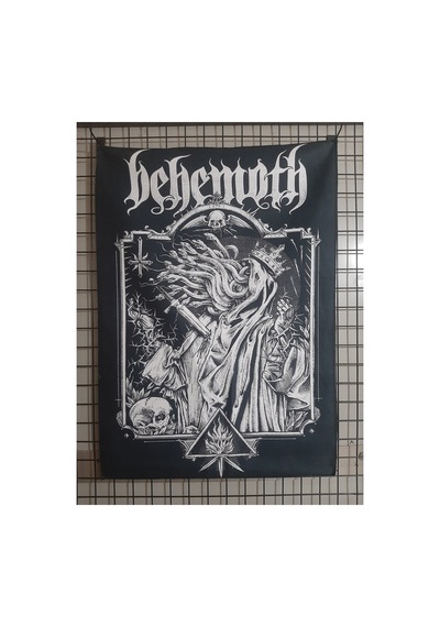 Owl Bag Behemoth Black And White Desenli Tasarım Duvar Halısı
