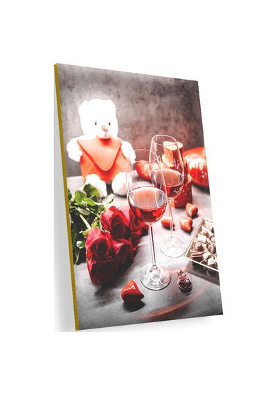 Cakasepetim Romantik Buluşma Gecesi Görseli Ahşap Mdf Tablo