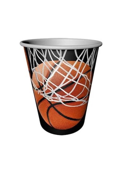 Tbs8877 Balonevi. Basketbol. 8 Adet Kağıt Bardak. 220/240cc