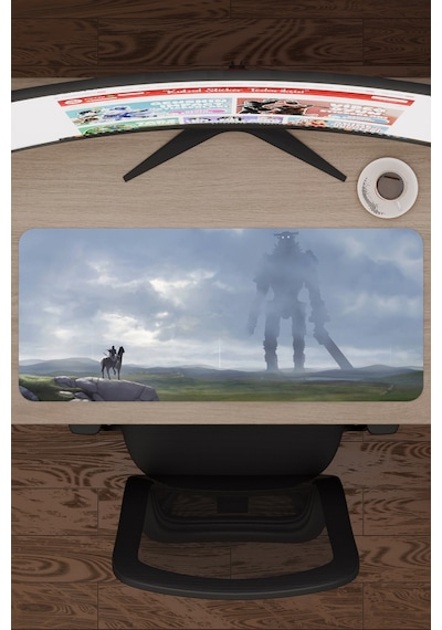 Shadow Of The Colossus Dikişli Kauçuk Oyuncu Mousepad V2 - 70x30 Xl Gaming Mouse Pad