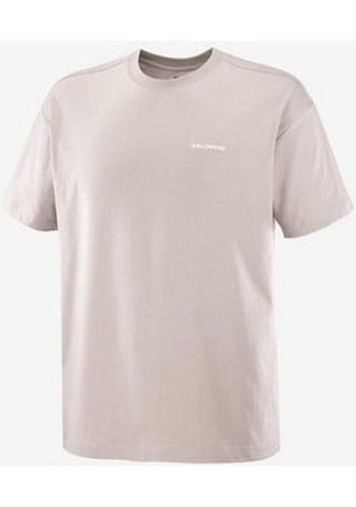 Salomon Logo Rx Tee M Etherea// Erk T-shırt Lc2527600 Gri