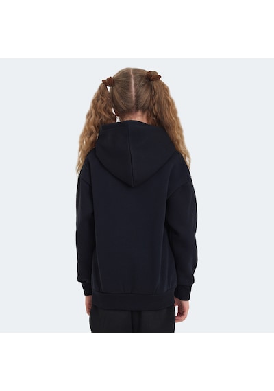 Slazenger  LEXUS Çocuk Kapüşonlu Cepli Lacivert Sweatshirt