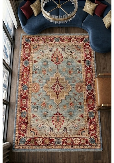 Yolluk Halı Kaymaz Taban Yıkanabilir Leke Tutmaz Kilim Özel Ölçü Koridor Halısı 3032 Çok Renkli