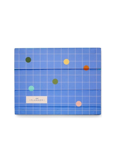 Kikkerland Inkerie Retro-design Weekly Desk Planner Haftalık Planlama Seti Mavi
